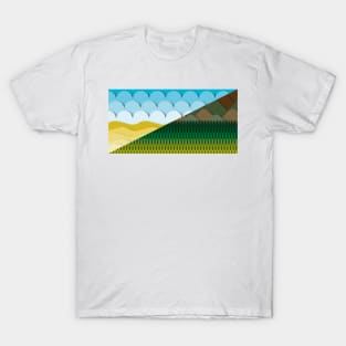 beach and divided forest T-Shirt